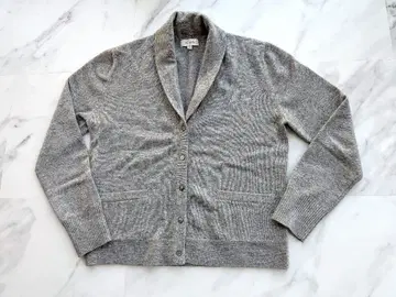 캐시미어 100% 기장 짧은 히치하이커 칼라 가디건