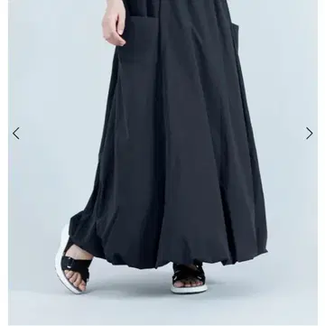 새상품 YORT 벌룬 스커트 롱 YAMADAYA 야마다야 블랙 블랙