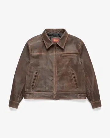 Mutimer AGED HEAVY WASH LEATHER JACKET S