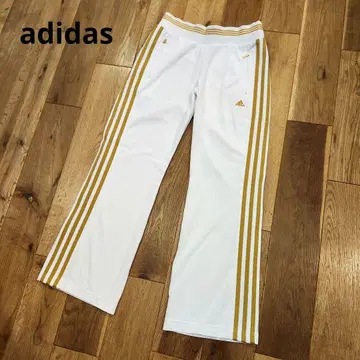아디다스 골드 라인 3선 저지 트레이닝 팬츠 만국기 택