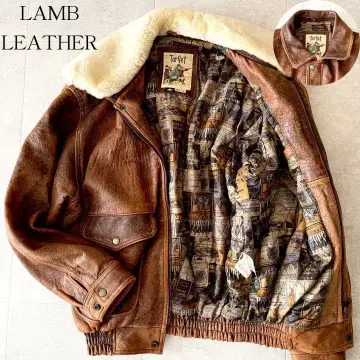 레어 G-1 램 가죽 플라이트 보아 자켓 L 양가죽 보머 탈부착 가능