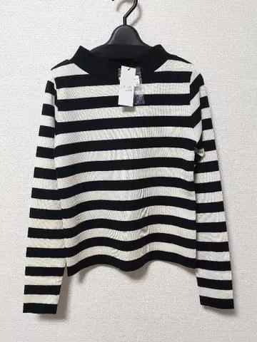 GRANDTABLE 스콧 클럽 긴팔 니트 보더