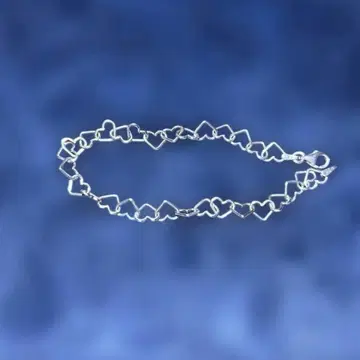 팔찌 실버 925 하트형