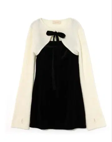 ANDMARY Anita ribbon mini dress