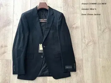 새상품 정가 5만엔 꼼사맨 울 개버딘 드레스 정장 자켓 블랙