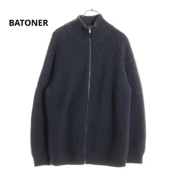 BATONER 21AW 드라이버즈 니트 집업 가디건