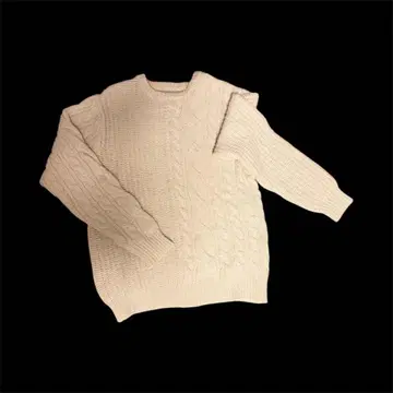 더퍼 케이블 니트 스웨터 L 사이즈