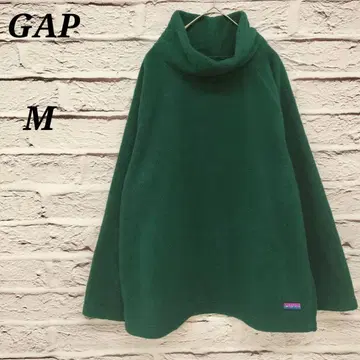 갭 [ M ] 아크틱 플리스 하이넥 맨투맨 그린