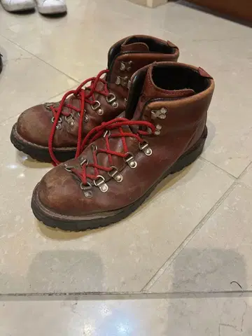 Danner 브라운 하이컷 워크 부츠 대너 마운틴 라이트