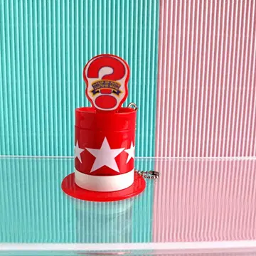 미국 횡단 울트라 퀴즈 울트라 햇 마스코트 키체인 레어 빨간색