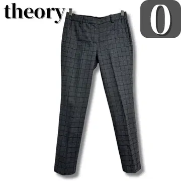 theory 슬랙스 S 여성용 하의 센터 프레스 오피스 그레이