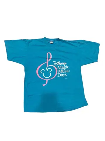 80s 디즈니 매직 뮤직 데이즈 티셔츠