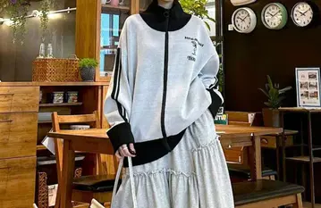 niko and - 루즈 트랙 라인 블루종