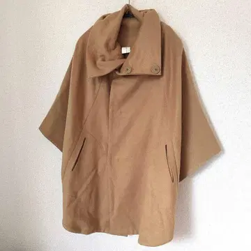 니토카 판초 코트 베이지 카멜 일본제