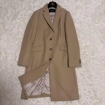 [ 새상품급 캐시미어 혼방 ] 그린 라벨 릴랙싱 체스터 코트 베이지