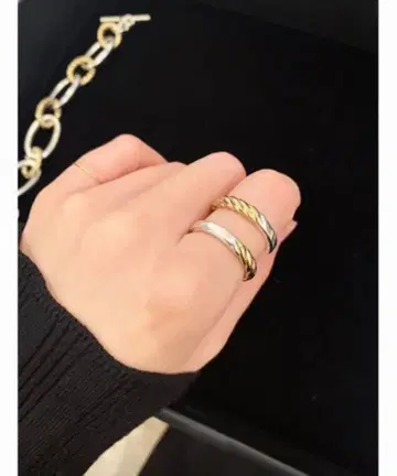 PHILIPPE AUDIBERT Quincy 더블 링 바이컬러