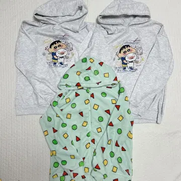 짱구는 못말려 후드티 플리스 후드티 XL LL 3장 세트