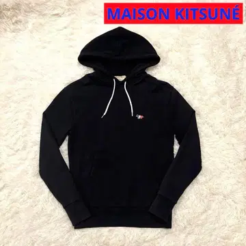 메종 키츠네 블랙 후드티 XS