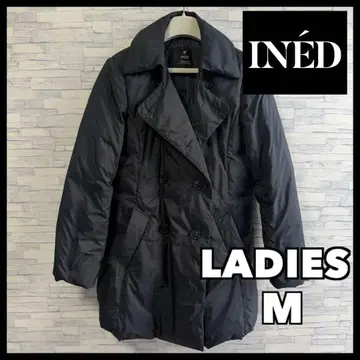이네드 리얼 다운 코트 자켓 여성용 M 9 블랙