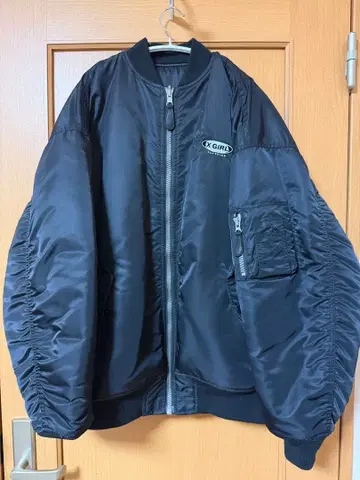 고가품 X-GIRL 블랙 MA-1 자켓 리버서블 M 사이즈