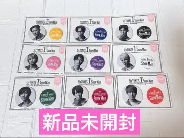 SnowMan 스노 1st Anniversary 캔뱃지 캔버 9인 세트