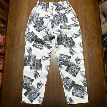 LEFLAH 핸드 패턴 이지 팬츠 M 사이즈