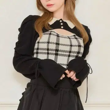 apres jour 아프레 주르 소매 리본 니트 앙상블 화이트 계열