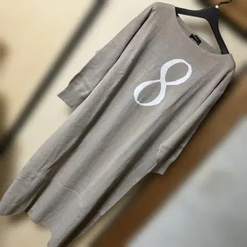 새상품 Anne Coquine 넘버 니트 맥시 원피스 LL