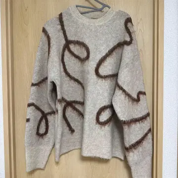 LOWRYS farm 뉘앙스 라인 니트 풀오버 LS