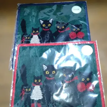 페이러 화장품 주방 콜라보 쿠라하시 레이 검은 고양이 손수건