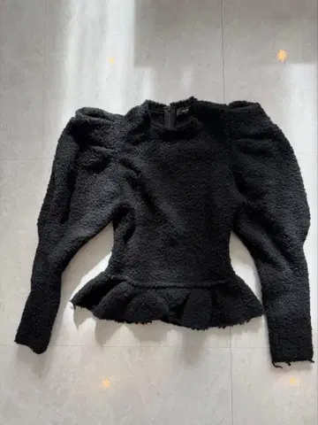 ISABEL MARANT 블랙 페플럼 상의