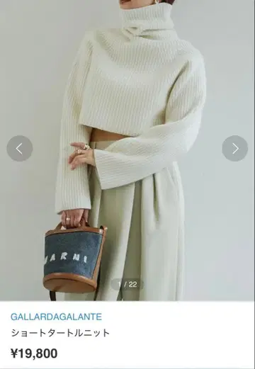 GALLARDAGALANTE 숏 터틀 니트
