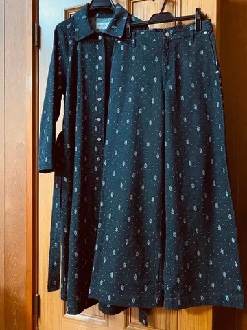 잉게보그 자카드 데님 상하의 2세트