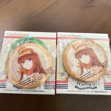 Colorful Peach 캔뱃지 2종 세트