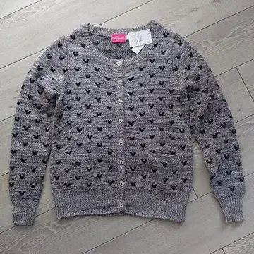 도쿄 디즈니 리조트 M 사이즈 미키 아이콘 가디건