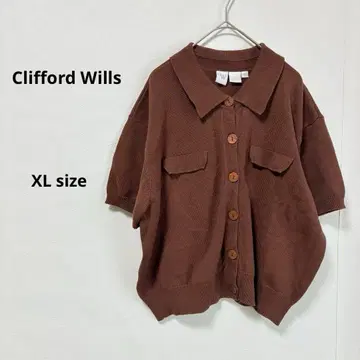 Clifford Wills 니트 가디건 XL 브라운 반팔