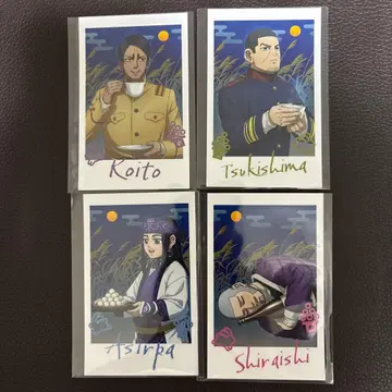 골든 카무이 황금 브라운 사진풍 카드 코이토 츠키시마 아시리파 시로이시