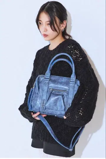 JEANASIS 앤티크 인조 가죽 보스턴