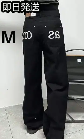 ason as'on 블랙 데님 팬츠 as on