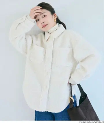 coca 코카 푸들 보아 자켓 여성용 화이트