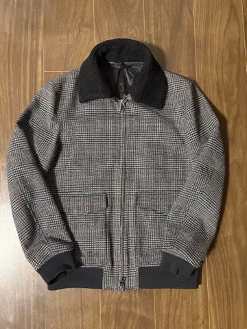 나노 유니버스 체크 무늬 블루종