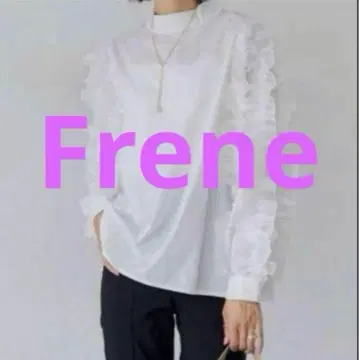 Frene 시어 프릴 슬리브 블라우스 M 사이즈