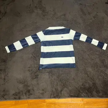 CANTERBURY M 사이즈 긴팔 셔츠 화이트/네이비