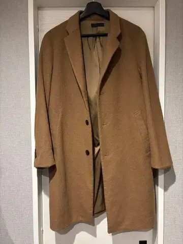 유니클로 캐시미어 혼방 체스터 코트 남성용 S