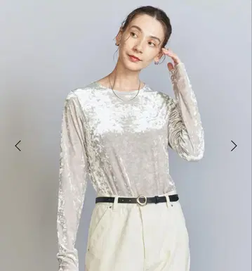 [ BEAUTY&YOUTH ] 벨로아 롱 슬리브 T셔츠