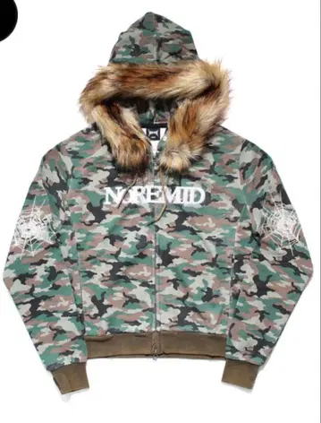 NOREMID FUR ZIP HOODIE - CAMO S 완판템