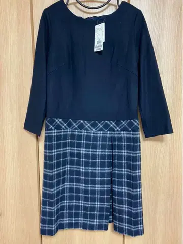 언타이틀 체크 원피스