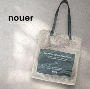 nouer  퍼 토트백 숄더백 스퀘어