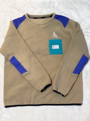 SVOLME 플리스 자켓 베이지/파랑