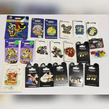 해외 디즈니 핀 배지 핀 배치 홍콩 상하이 미키 미니 구피